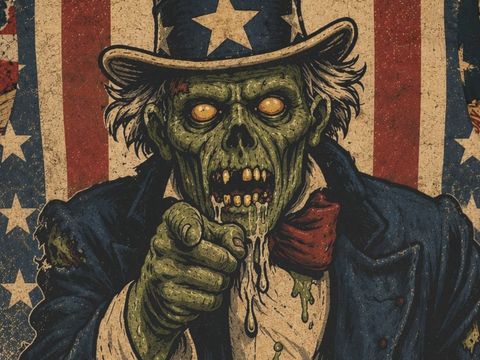 Zombie Uncle Sam art