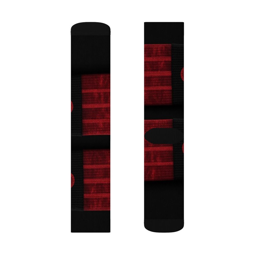 Crimson Sky's Crew Socks, size M flat lay: pair, inner side